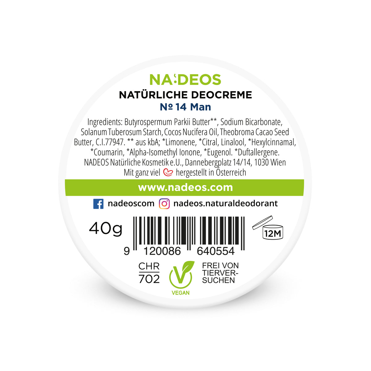 NADEOS Deocreme Nr.14 Man