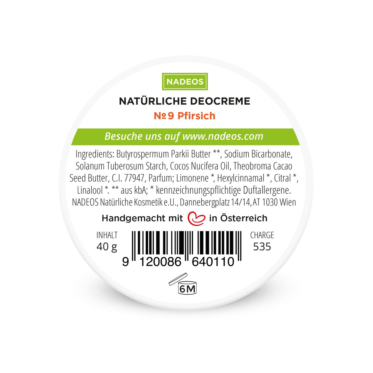 NADEOS Deocreme Nr.9 Pfirsich